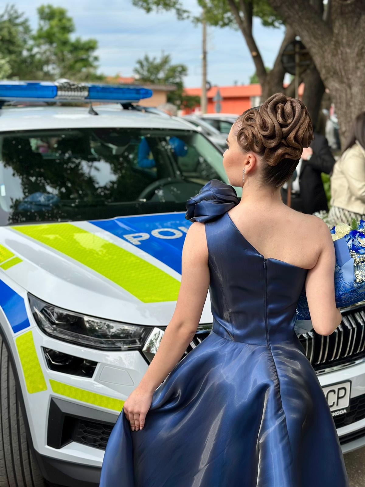 Бална рокля Caviar Couture - модел Aurelia – размер XS, Синьо