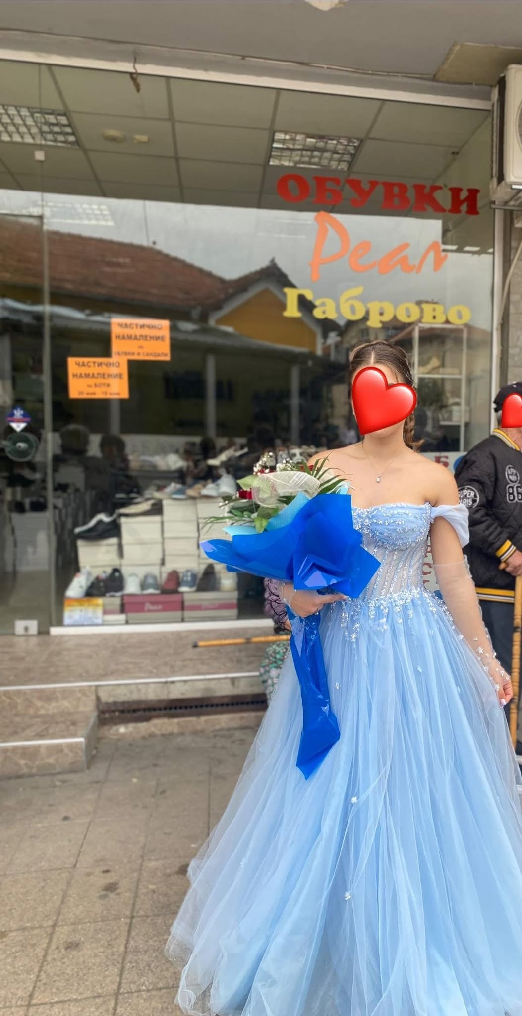 Бална рокля – размер S, Синьо
