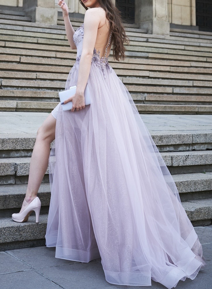 Бална рокля om Romantika Fashion / Doroteya B – размер S, Лилаво