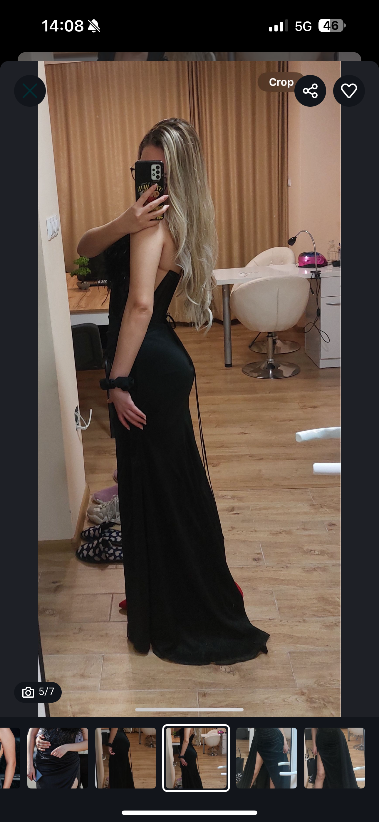 Абитуриентска рокля ALEGRA – размер M, Черно
